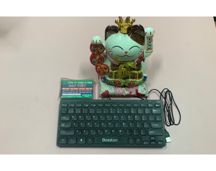 Bàn phím mini có dây Bosston 868 (Đen) 